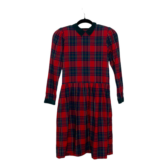 Lucy Logsdon Vintage Red Plaid Dress Size 8 - Picture 1 of 6